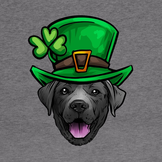 St Patricks Day Black Labrador Retriever by whyitsme